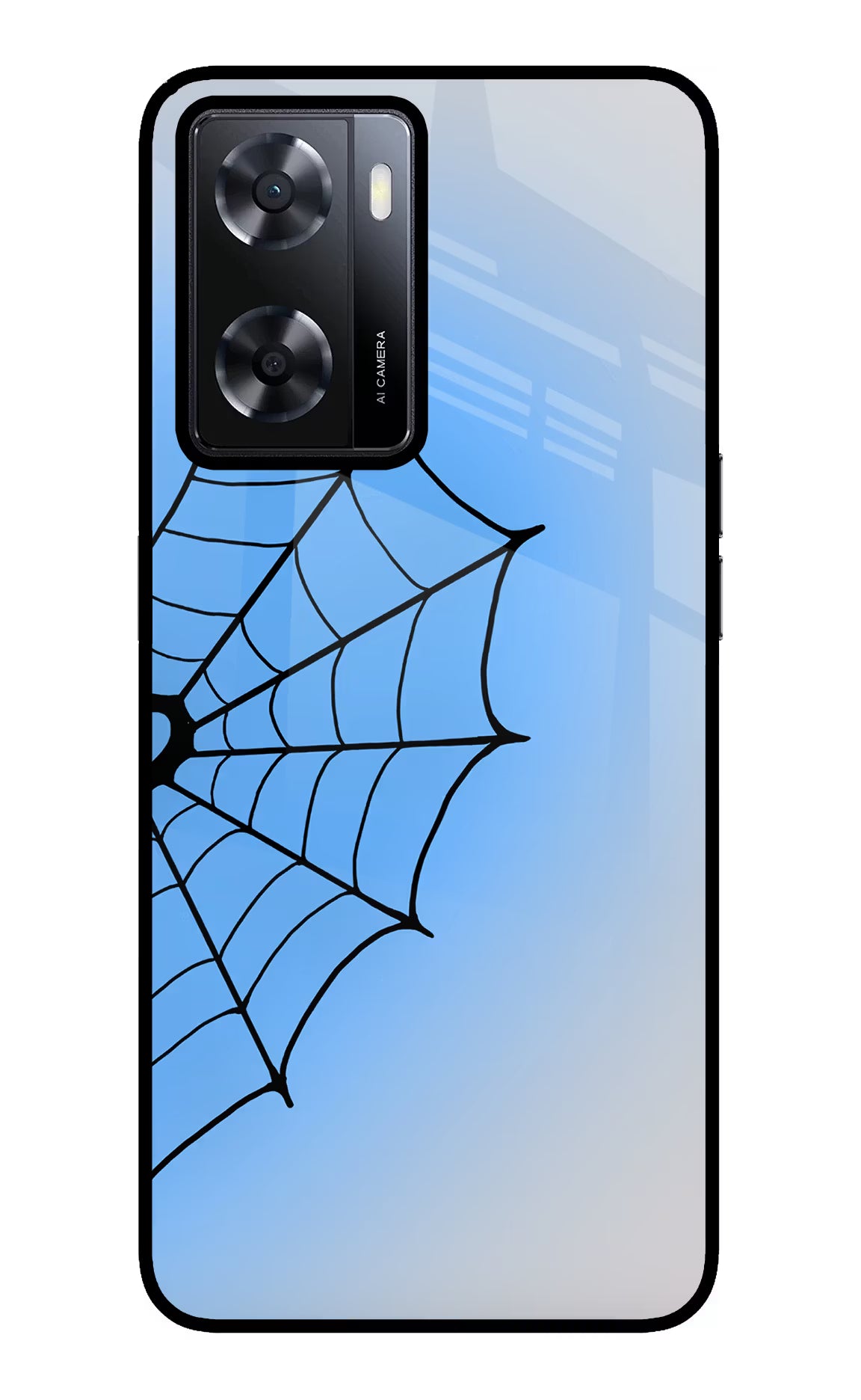 Blue Web Oppo A57 2022 Glass Case