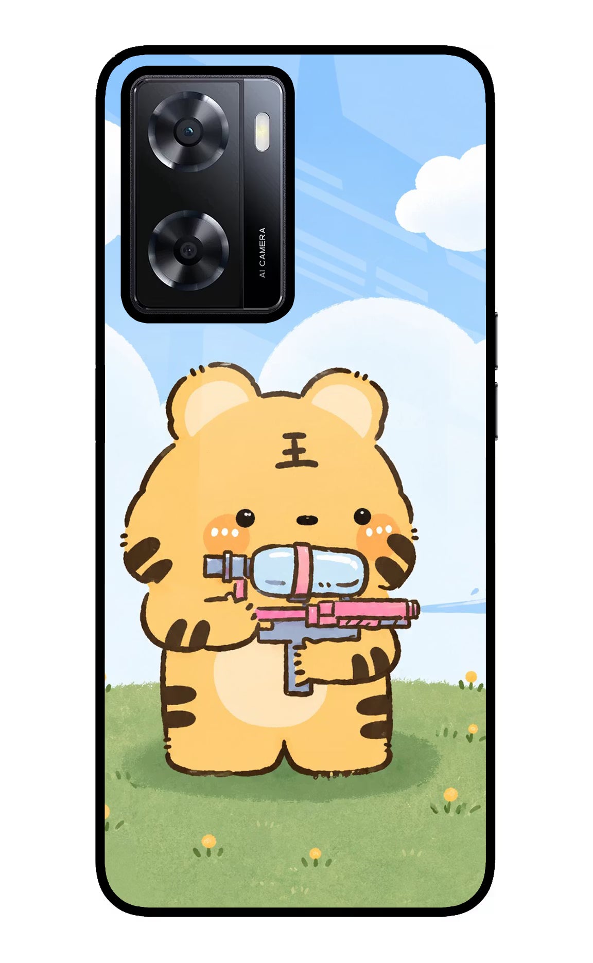 Tiger Treat Oppo A57 2022 Glass Case