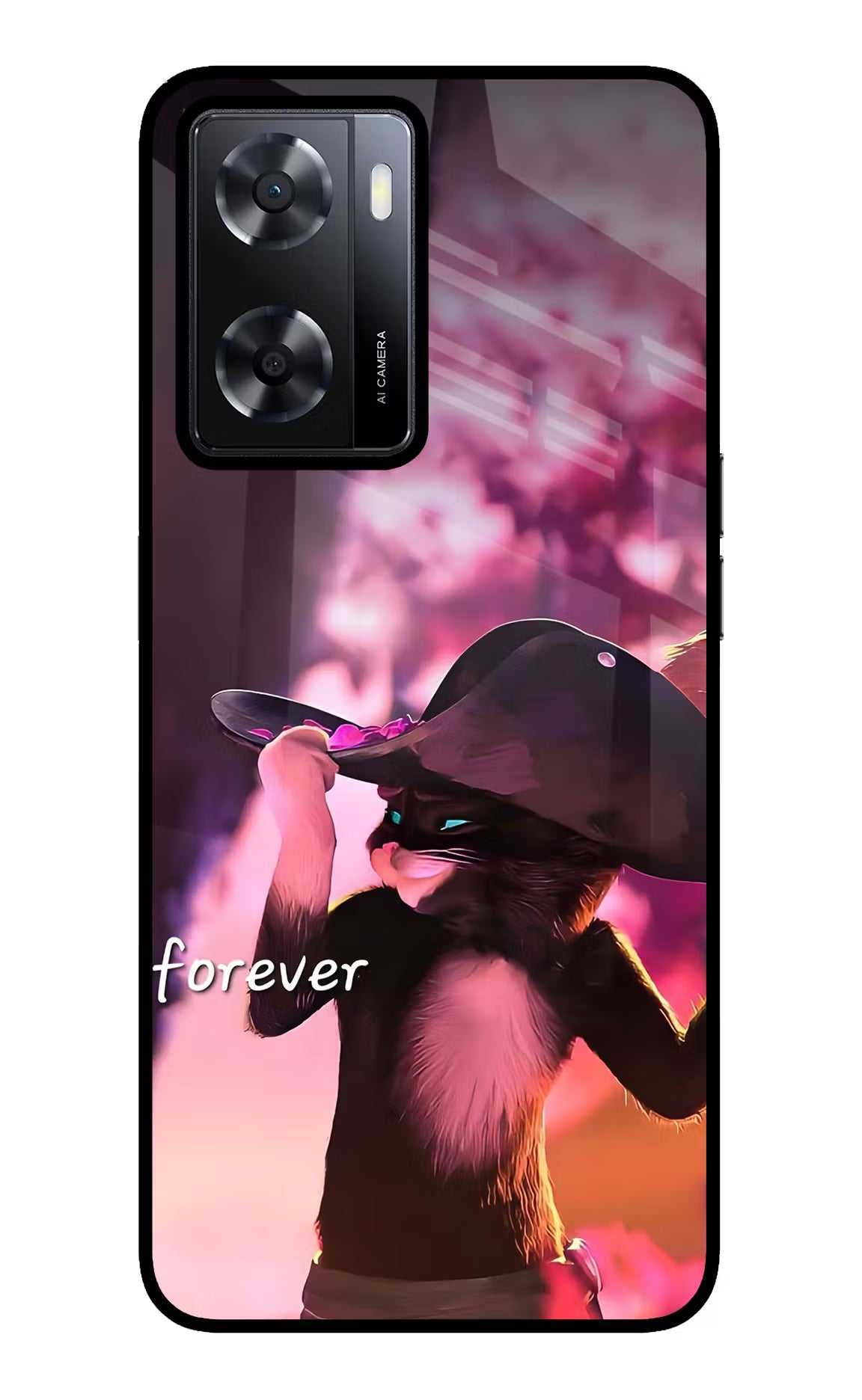 Forever Cat Oppo A57 2022 Glass Case