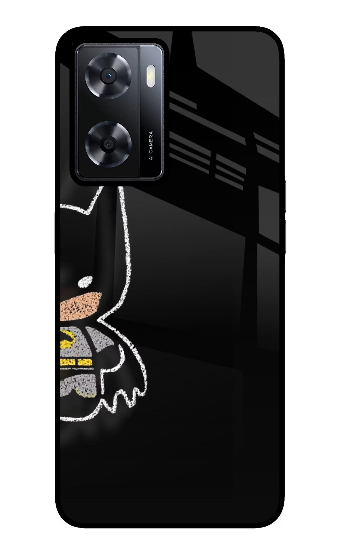 Bat Kitty Oppo A57 2022 Glass Case