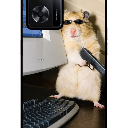 Hacker Hamster Oppo A57 2022 Glass Case