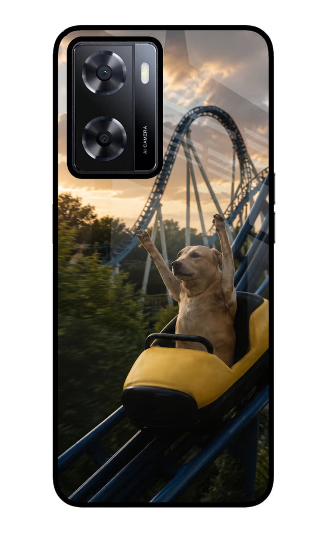 Rollercoaster Dog Oppo A57 2022 Glass Case