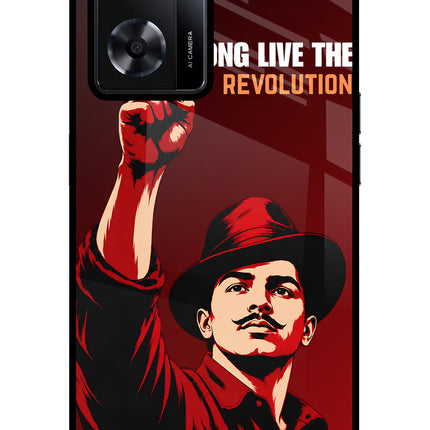 Bhagat Singh Revolution Oppo A57 2022 Glass Case