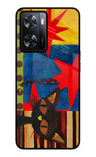 Pop Cat Oppo A57 2022 Glass Case