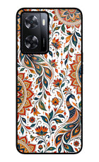 White Mayura Oppo A57 2022 Glass Case