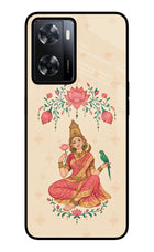 Goddess Lakshmi Oppo A57 2022 Glass Case