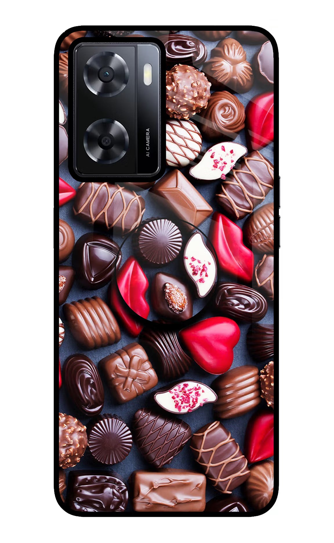 Chocolates Oppo A57 2022 Pop Case by Casekaro