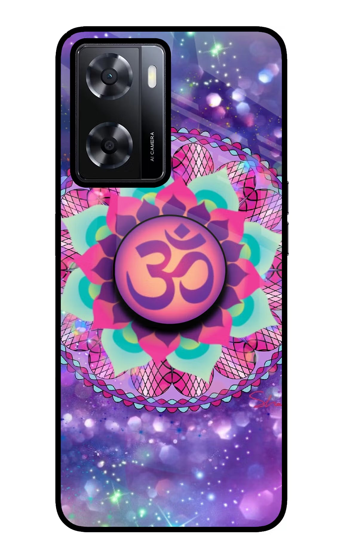 Om Purple Oppo A57 2022 Pop Case by Casekaro