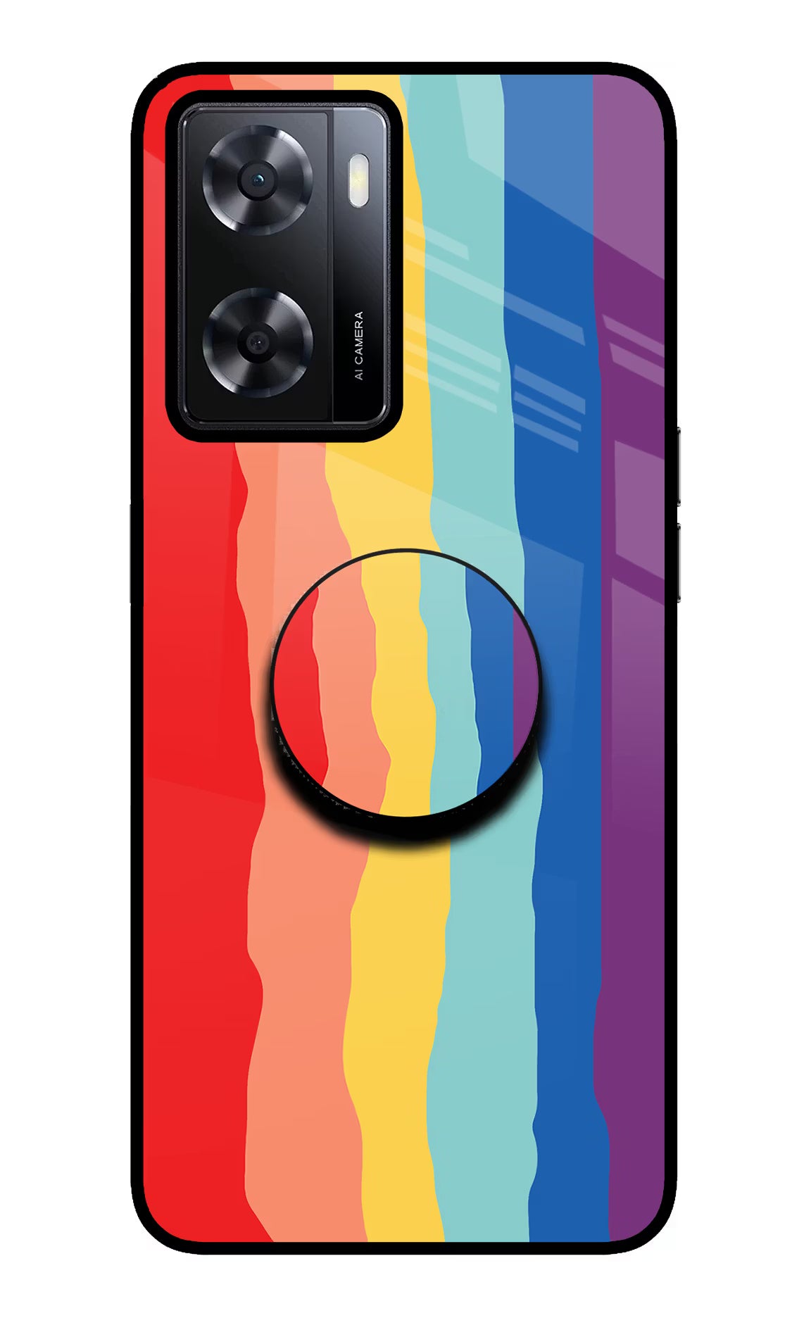 Rainbow Oppo A57 2022 Pop Case by Casekaro