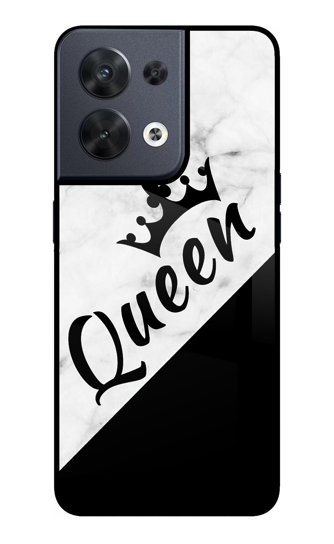 Queen Oppo Reno8 Glass Case