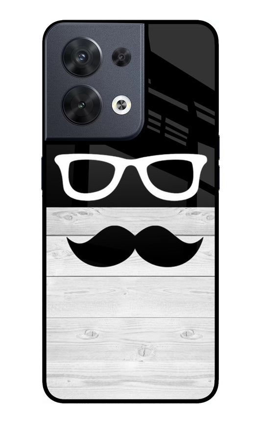 Mustache Oppo Reno8 Glass Case