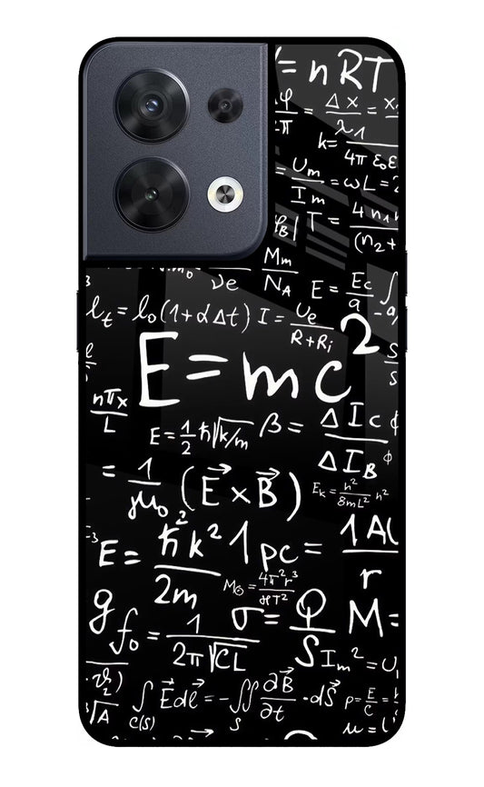 Physics Formula Oppo Reno8 Glass Case