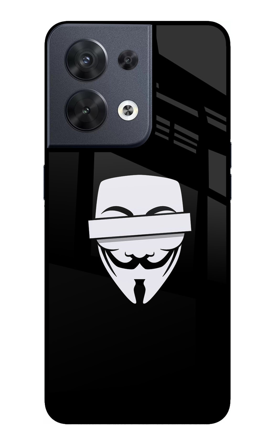 Anonymous Face Oppo Reno8 Back Cover