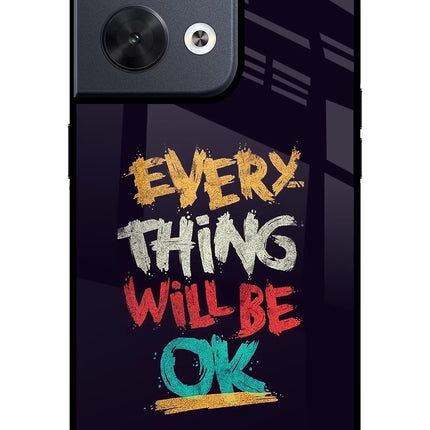 Everything Will Be Ok Oppo Reno8 Glass Case