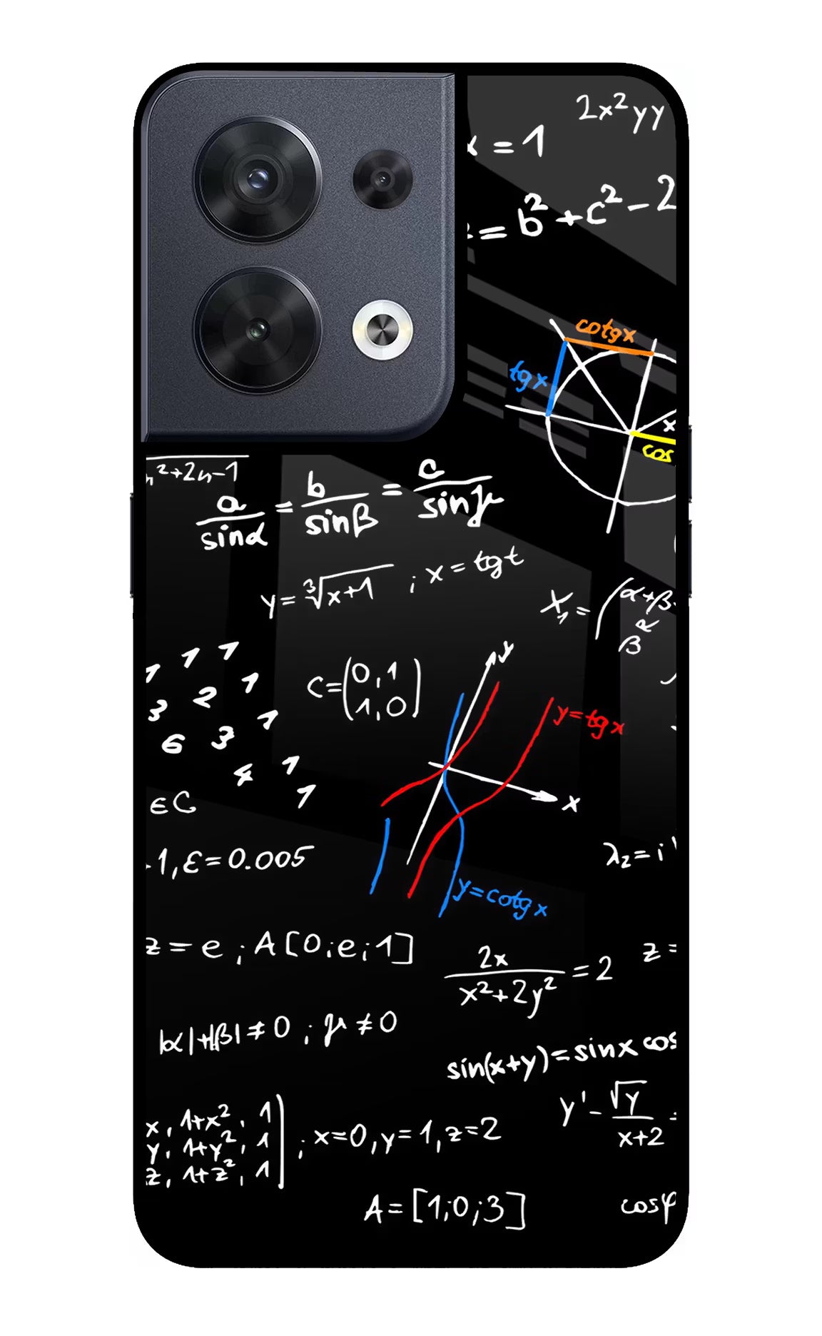 Mathematics Formula Oppo Reno8 Glass Case