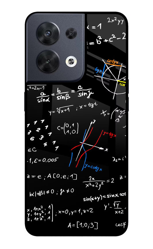 Mathematics Formula Oppo Reno8 Glass Case