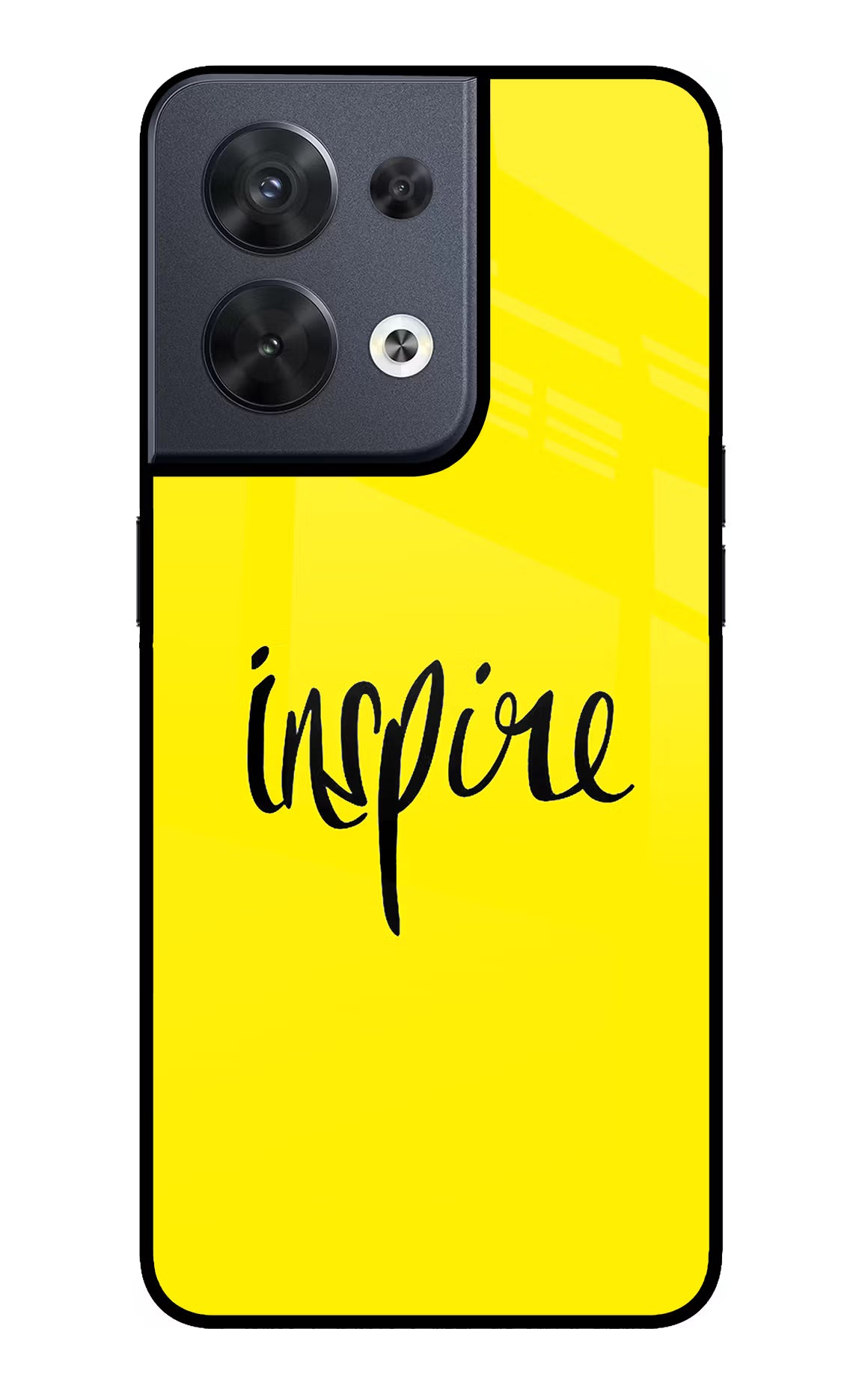 Inspire Oppo Reno8 Glass Case Back Cover by Casekaro