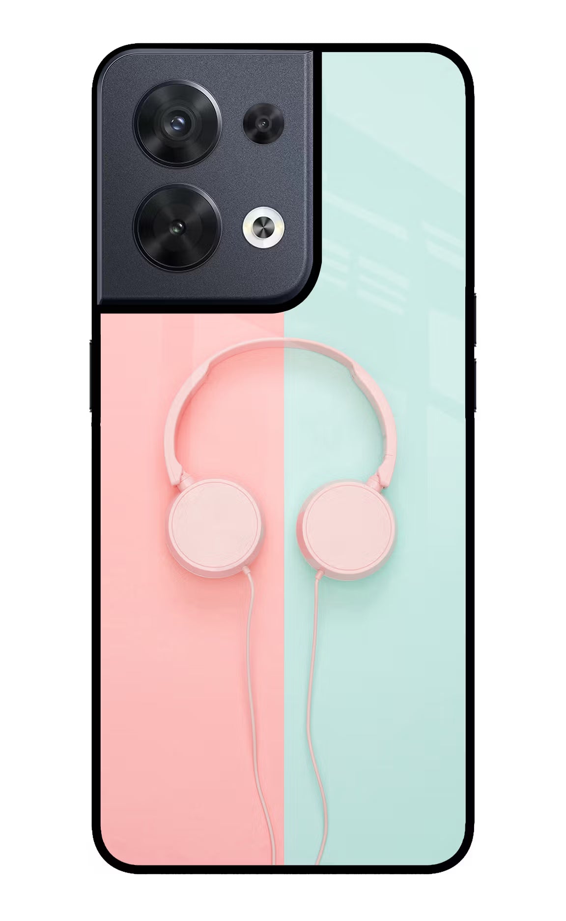Music Lover Oppo Reno8 Glass Case Back Cover by Casekaro