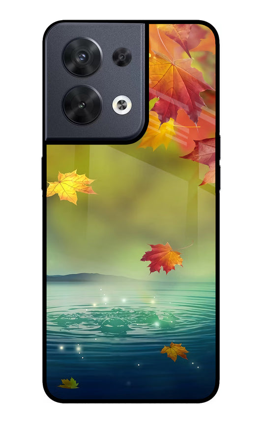 Flowers Oppo Reno8 Glass Case