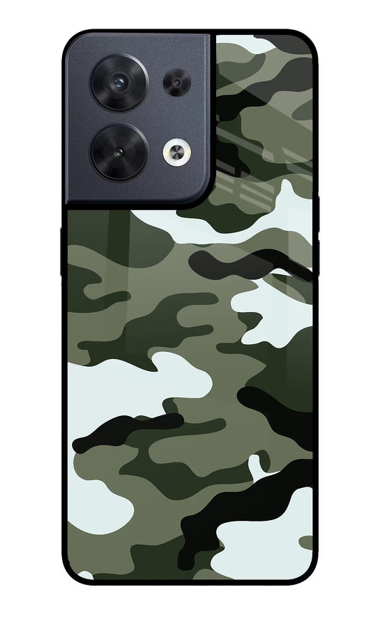 Camouflage Oppo Reno8 Glass Case