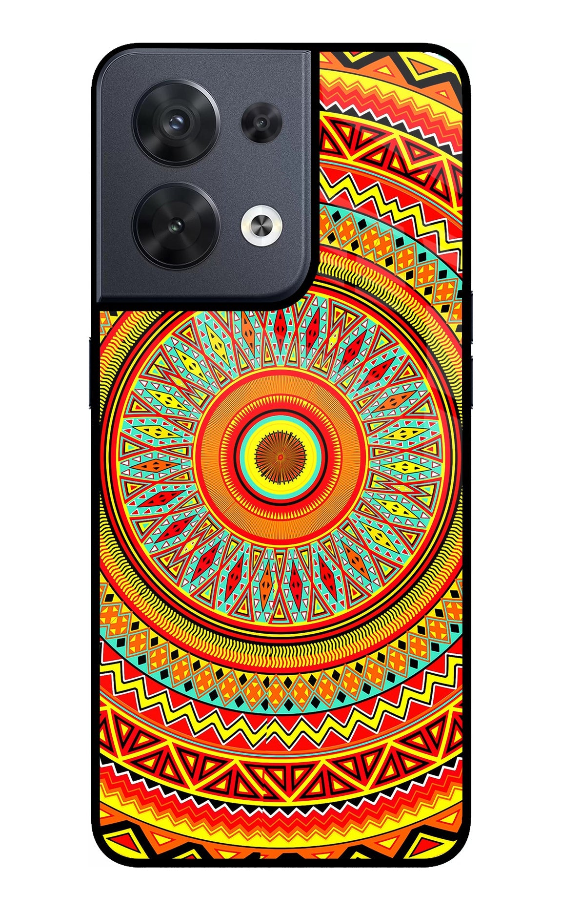 Mandala Pattern Oppo Reno8 Back Cover