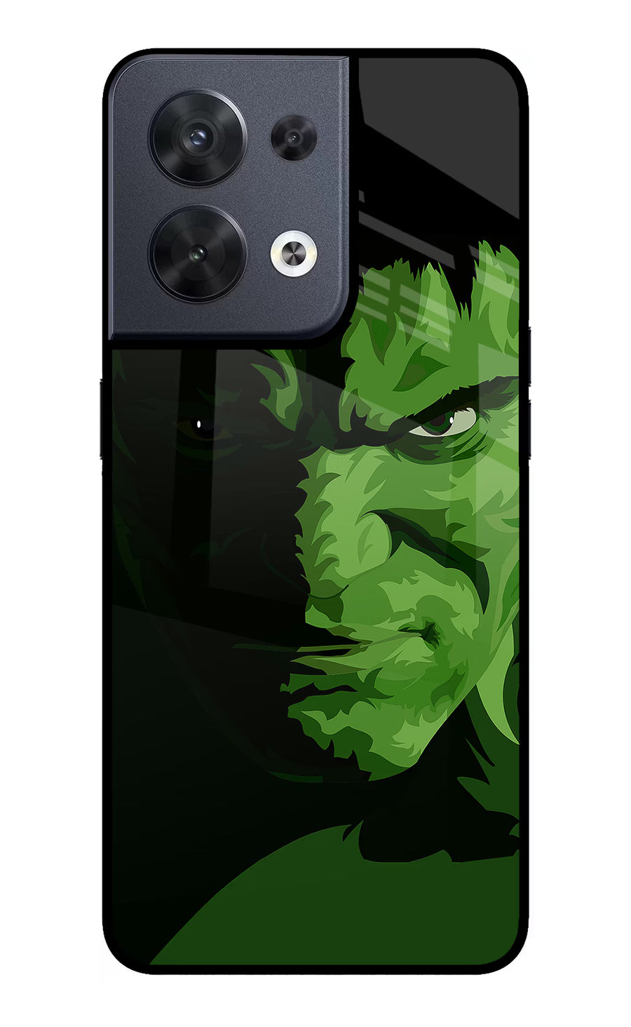 HULK Oppo Reno8 Back Cover, Glass case