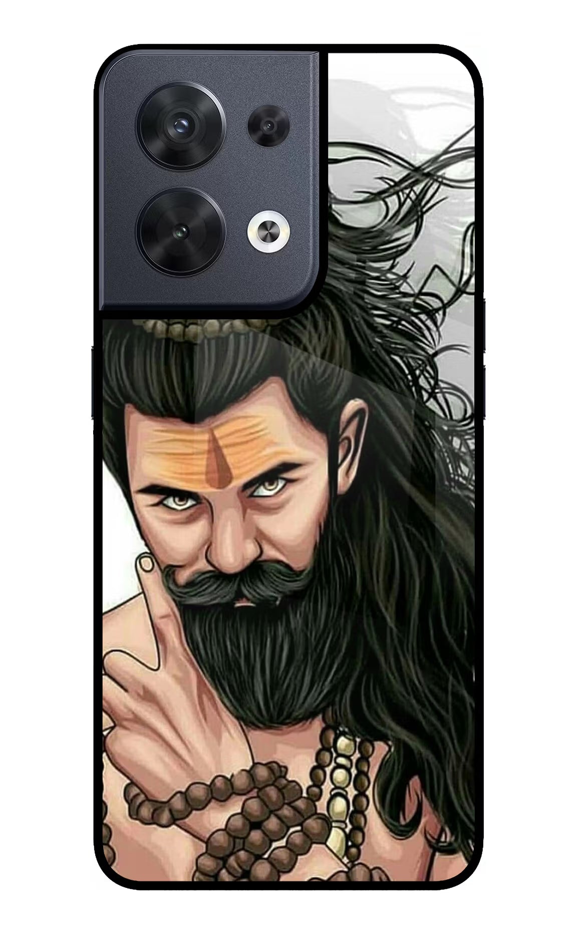 Mahadev Oppo Reno8 Glass Case Back Cover by Casekaro