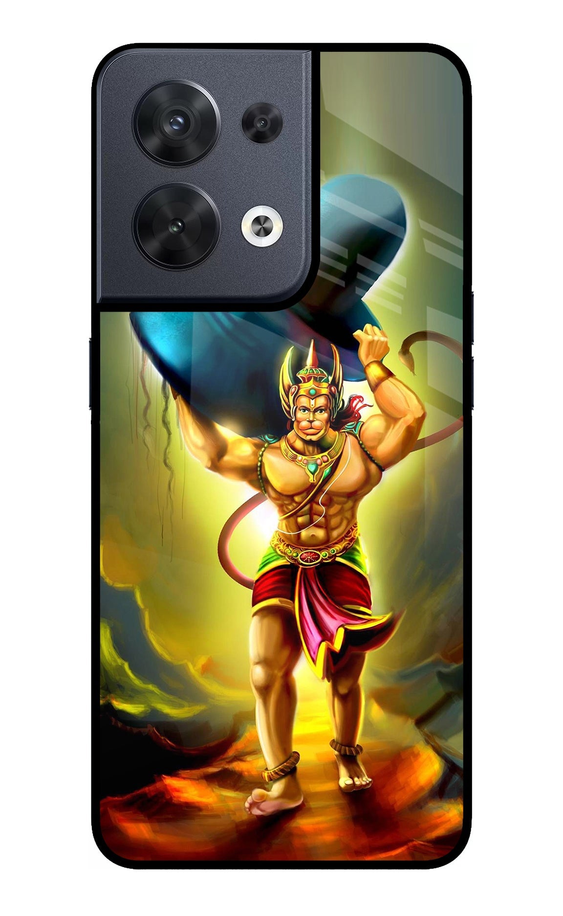 Lord Hanuman Oppo Reno8 Back Cover
