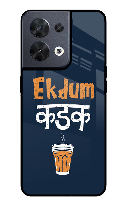 Ekdum Kadak Chai Oppo Reno8 Glass Case