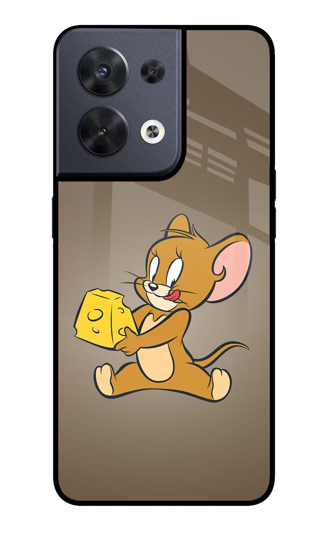 Jerry Oppo Reno8 Glass Case Back Cover by Casekaro
