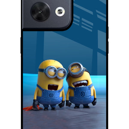 Minion Laughing Oppo Reno8 Glass Case