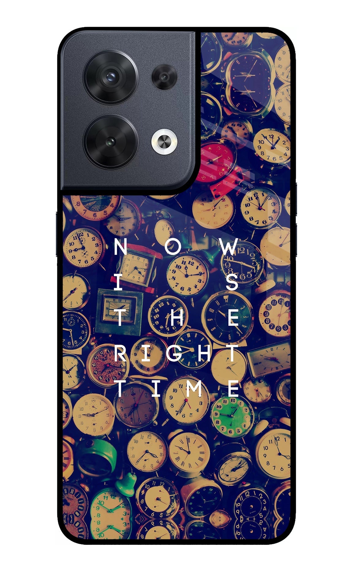 Now is the Right Time Quote Oppo Reno8 Back Cover