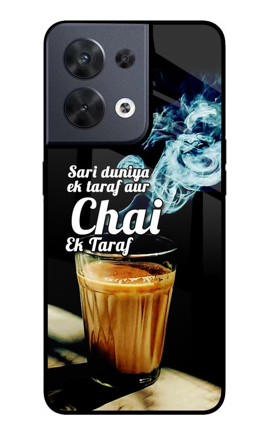 Chai Ek Taraf Quote Oppo Reno8 Glass Case