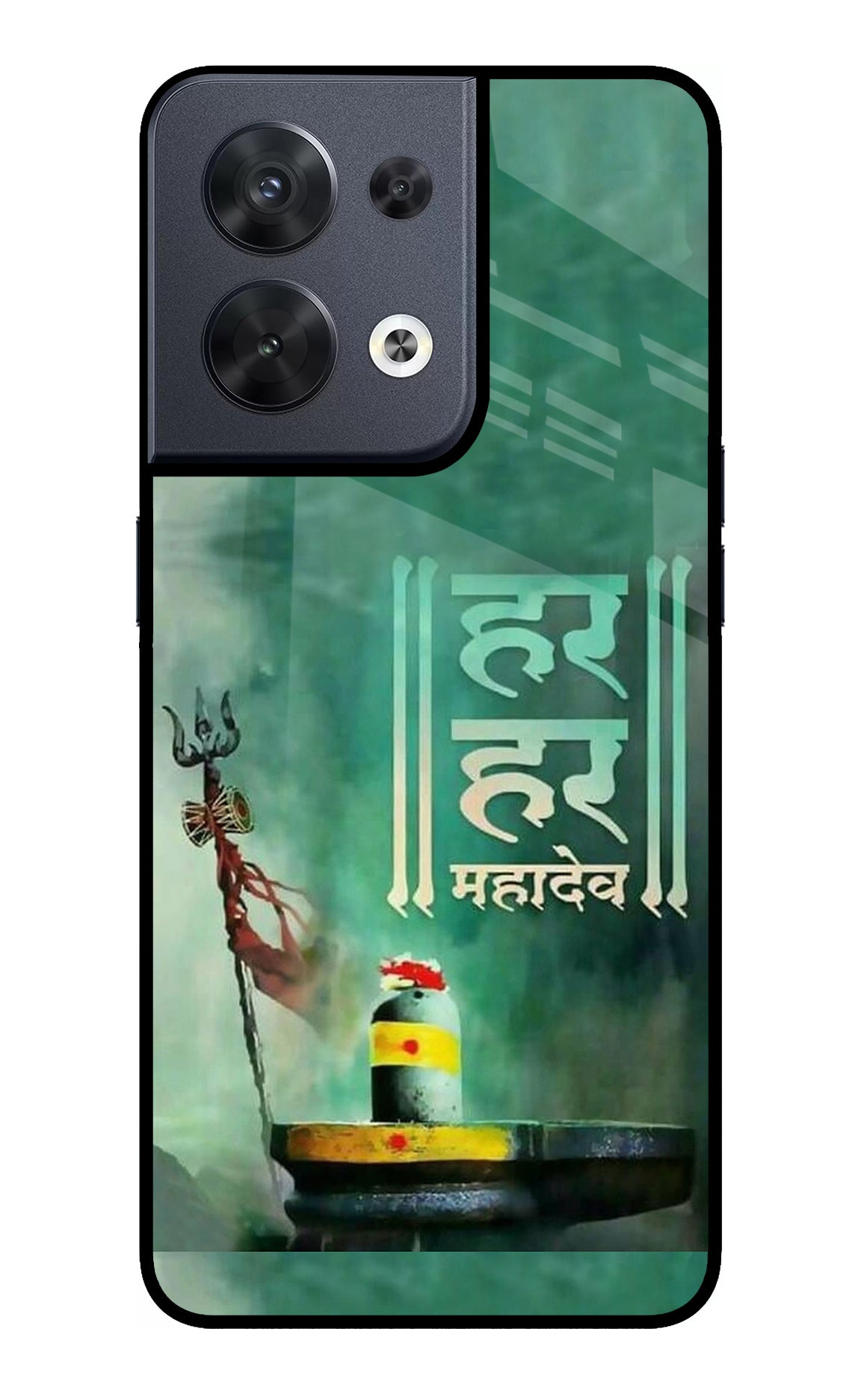 Har Har Mahadev Shivling Oppo Reno8 Back Cover