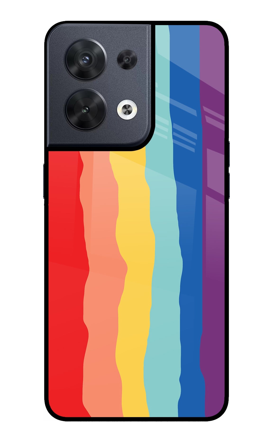 Rainbow Oppo Reno8 Back Cover