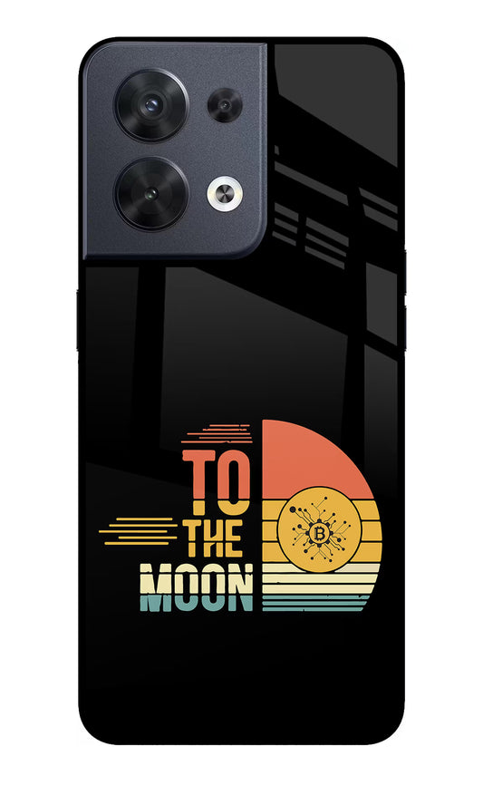 To the Moon Oppo Reno8 Glass Case