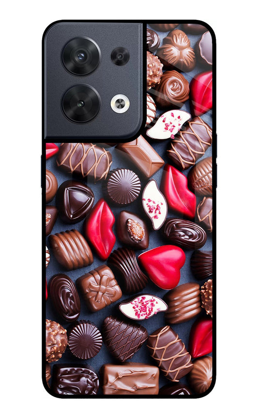 Chocolates Oppo Reno8 Glass Case