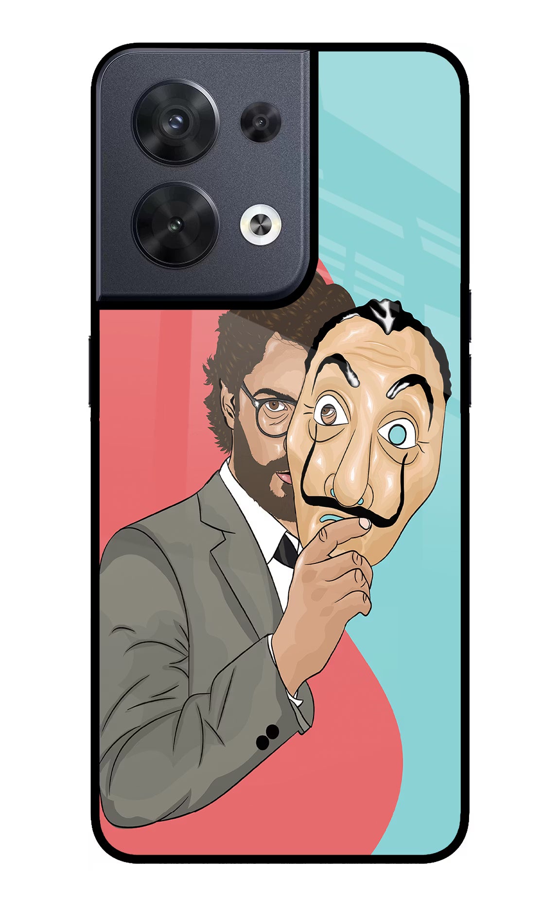 Professor Oppo Reno8 Glass Case