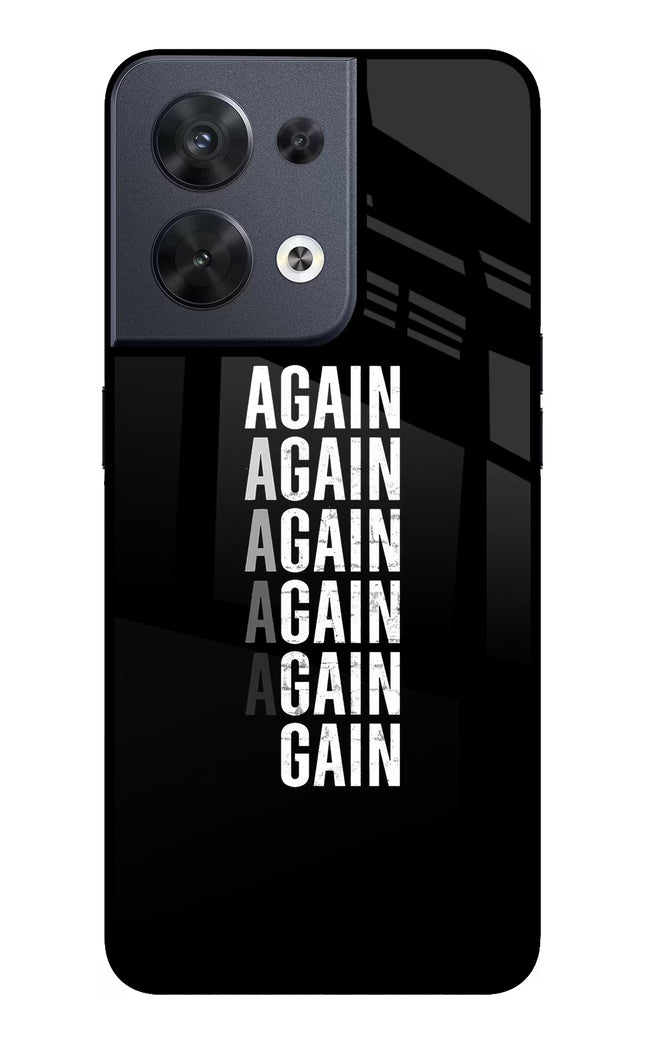 Again Again Gain Oppo Reno8 Glass Case