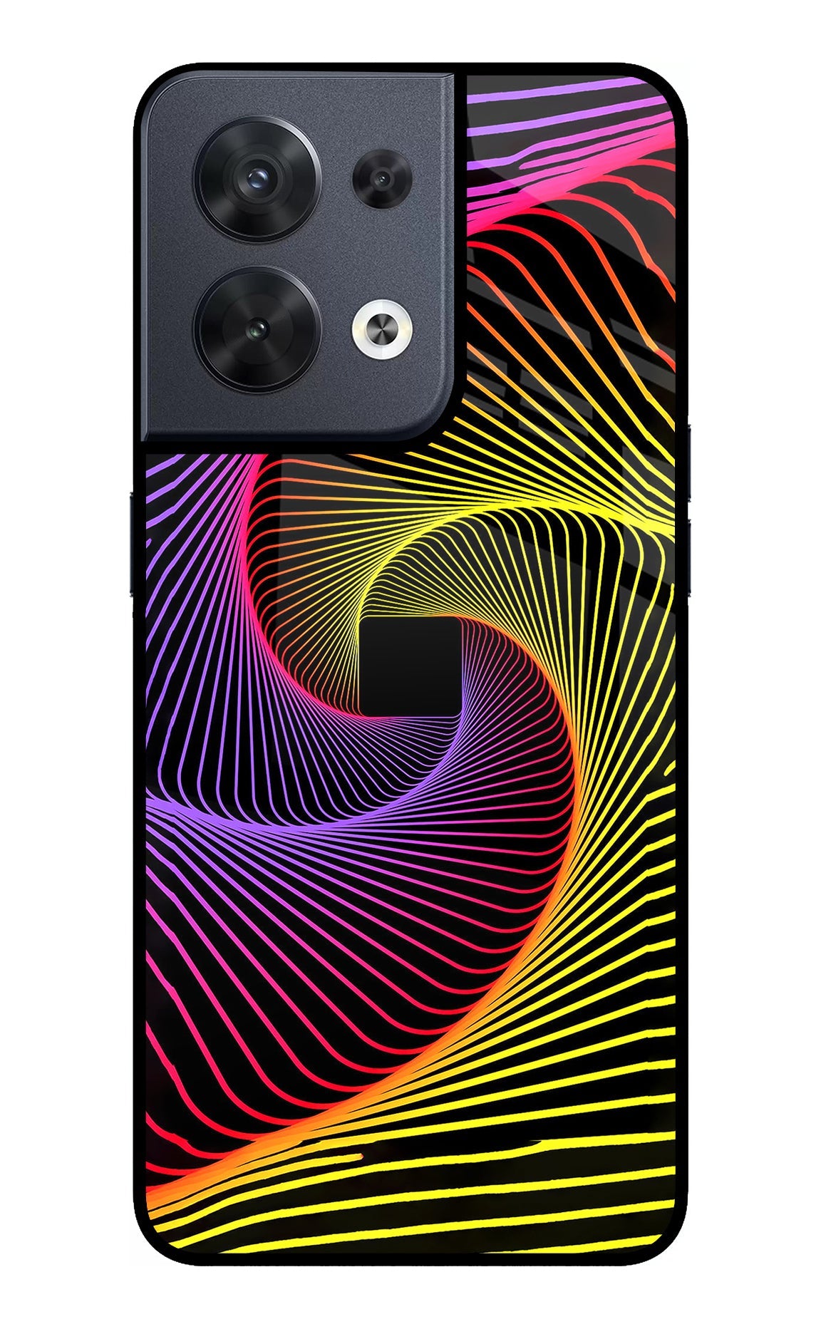 Colorful Strings Oppo Reno8 Back Cover