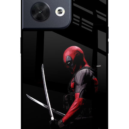 Deadpool Oppo Reno8 Glass Case Back Cover by Casekaro