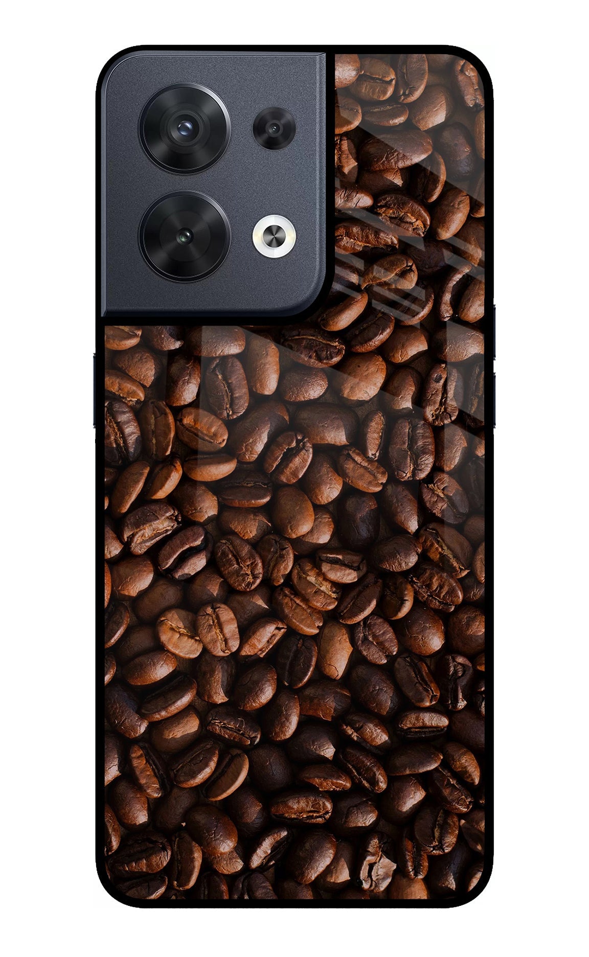 Coffee Beans Oppo Reno8 Glass Case