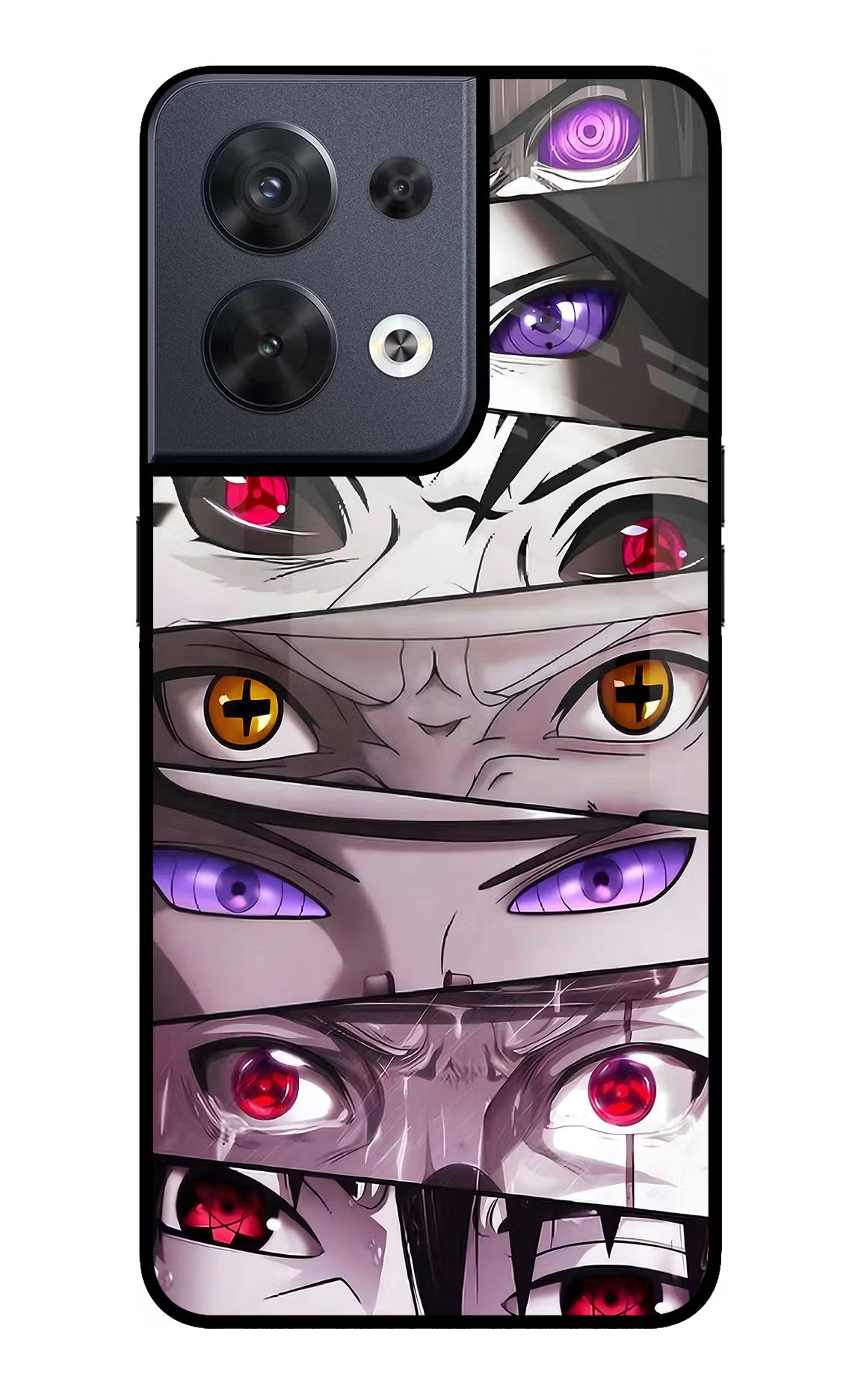 Naruto Anime Oppo Reno8 Glass Case Back Cover by Casekaro