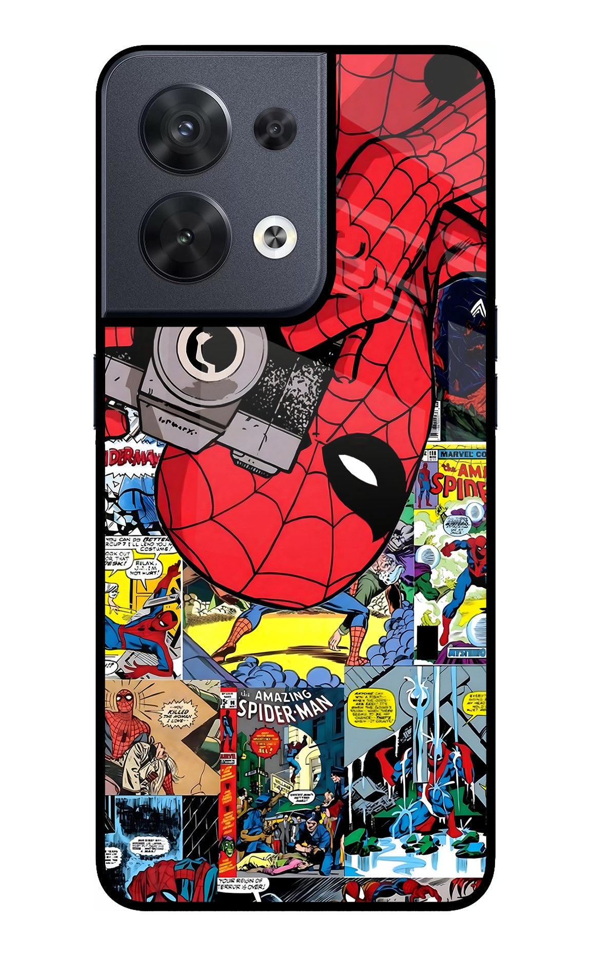 Spider Man Oppo Reno8 Glass Case