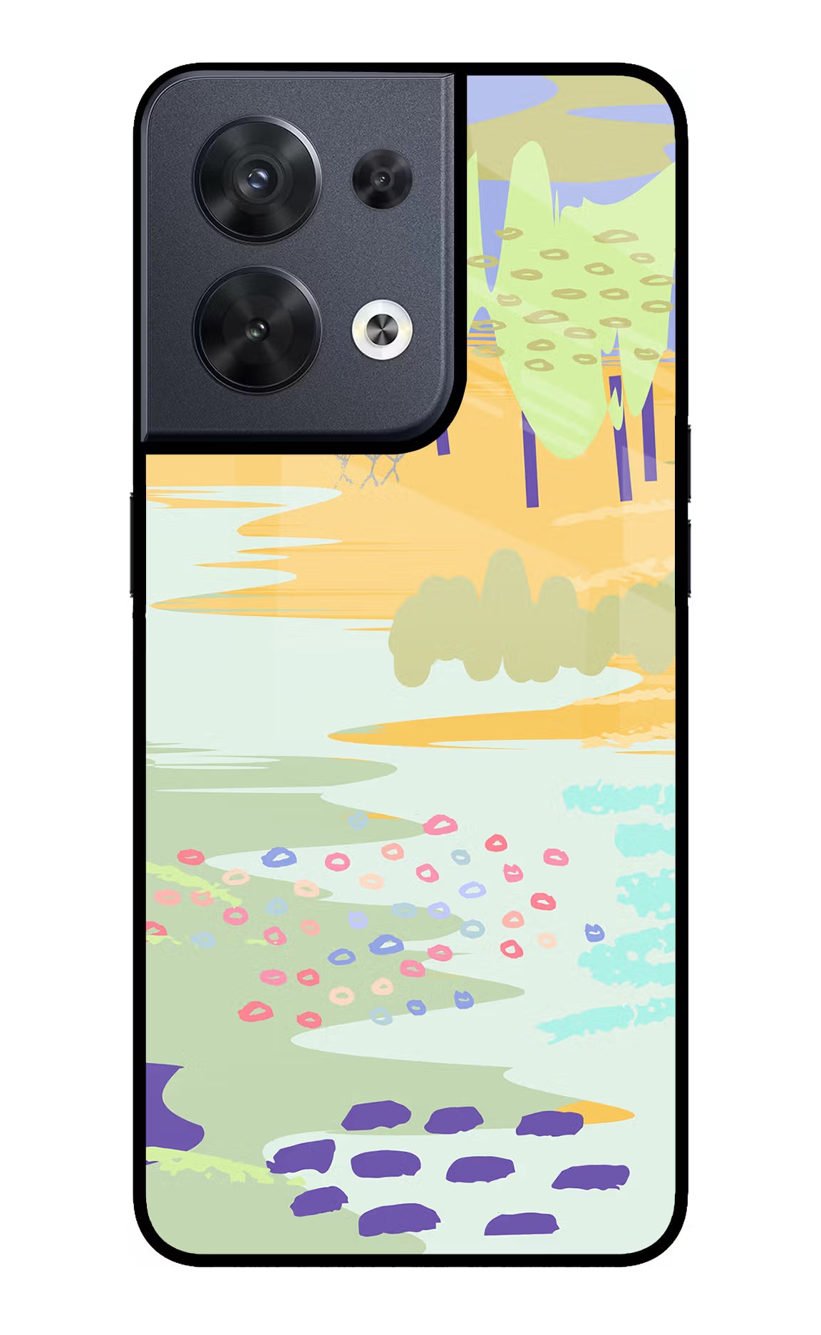 Scenery Oppo Reno8 Glass Case