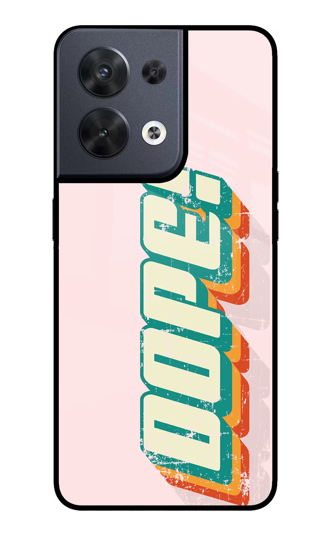 Dope Oppo Reno8 Glass Case Back Cover by Casekaro