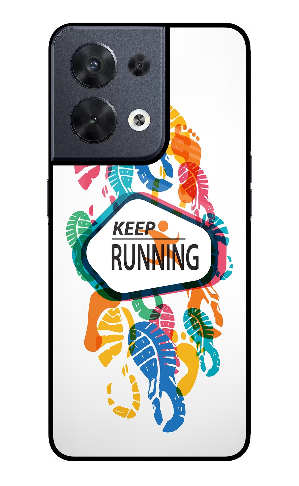 Keep Running Oppo Reno8 Back Cover