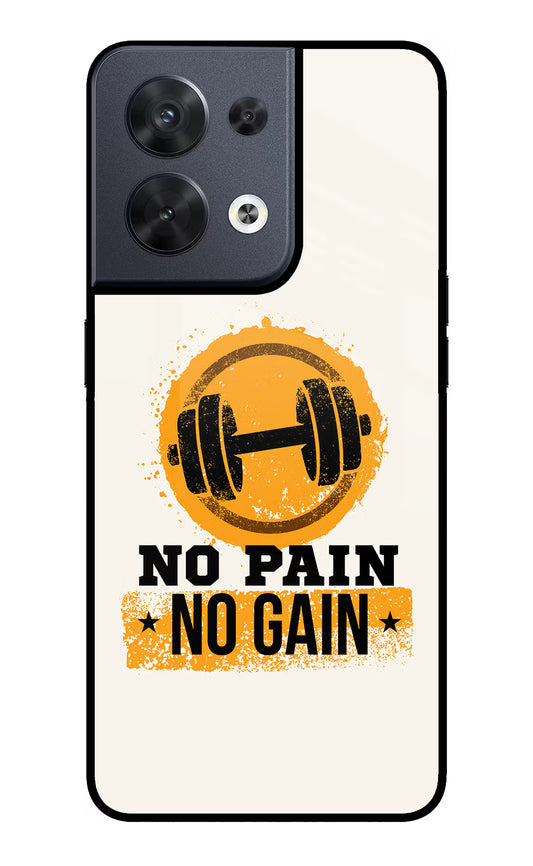 No Pain No Gain Oppo Reno8 Glass Case