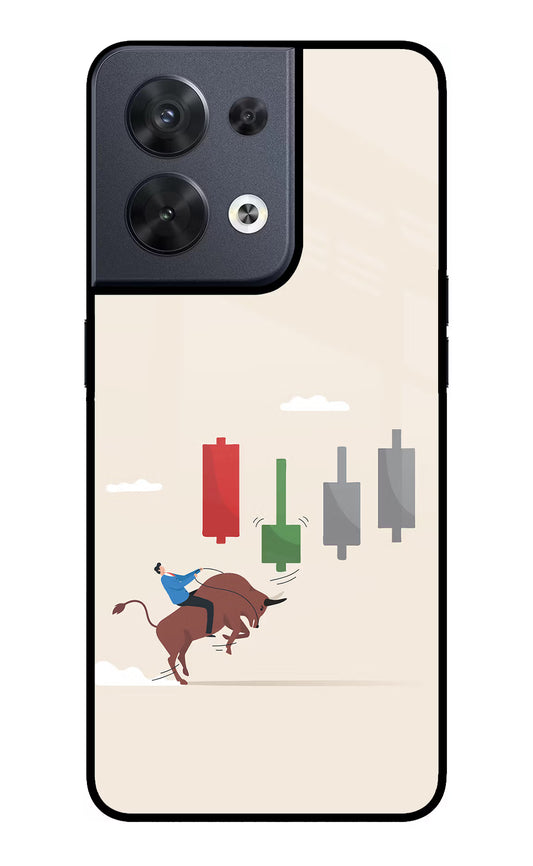 Bull Trading Momentum Oppo Reno8 Glass Case