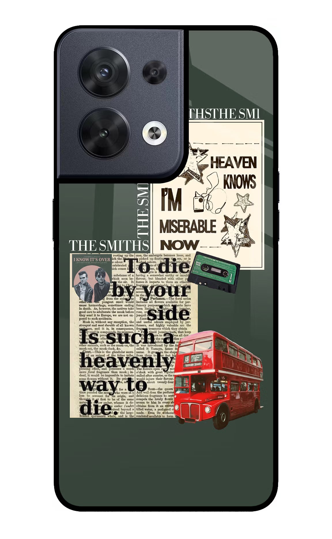 The Smiths Oppo Reno8 Glass Case Back Cover by Casekaro